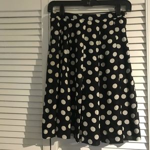 LAST CHANCE Polka Dot Flowy Vintage High Waist Skirt Made in USA